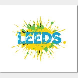 LEEDS vibrant colourful graffiti tee Posters and Art